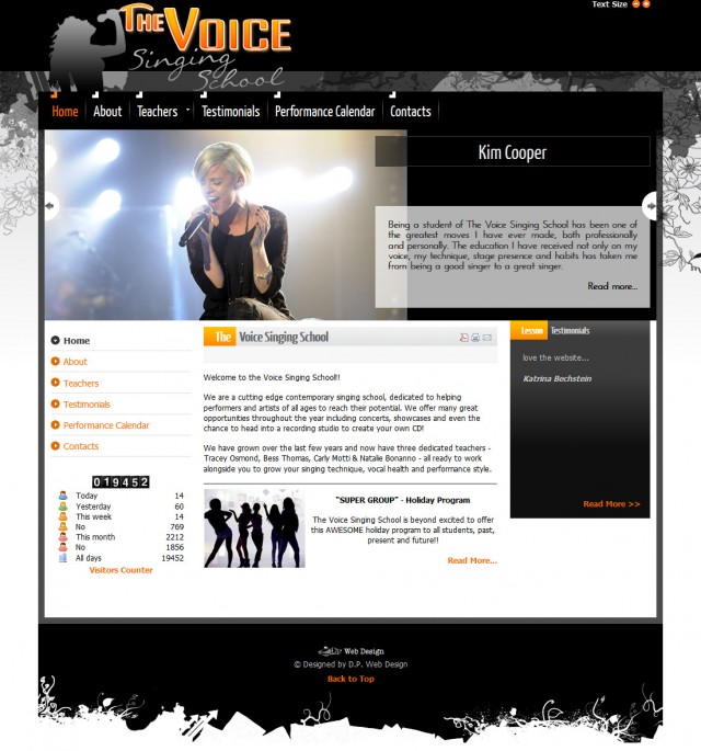 The Voice Singing School (2011 Design)