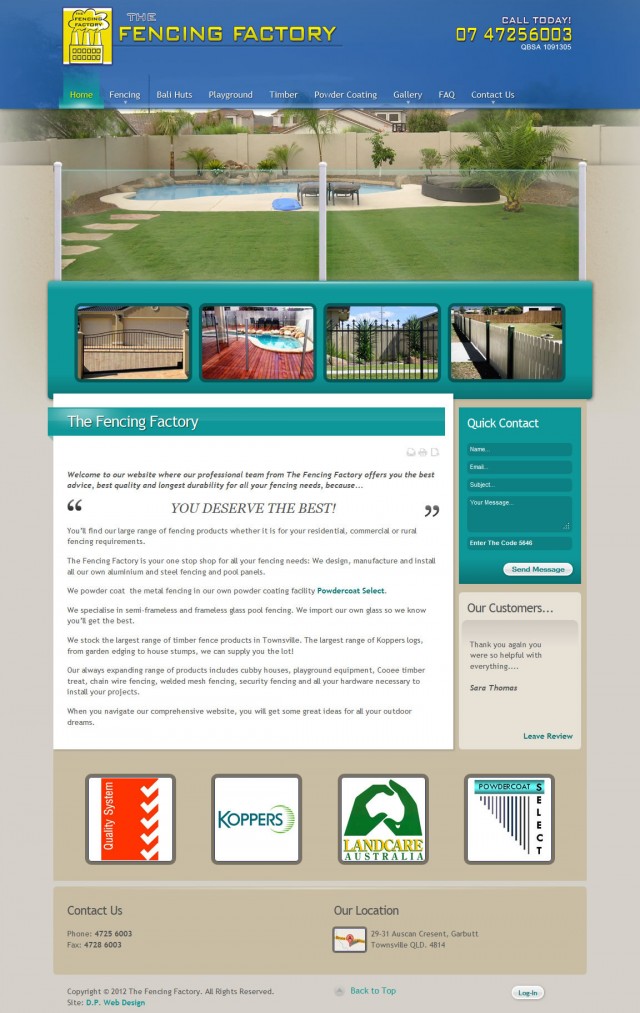 The Fencing Factory (2012 Design)