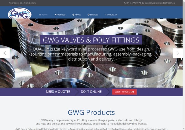 GWG Valves and Poly Fittings